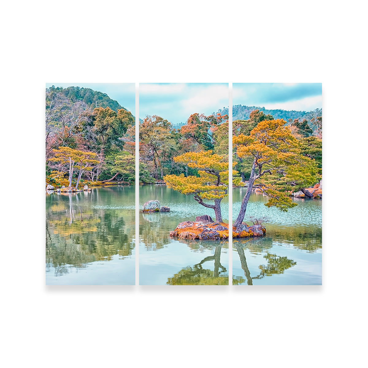 Exquisite Japanese Garden Wall Art by Manjik Pictures