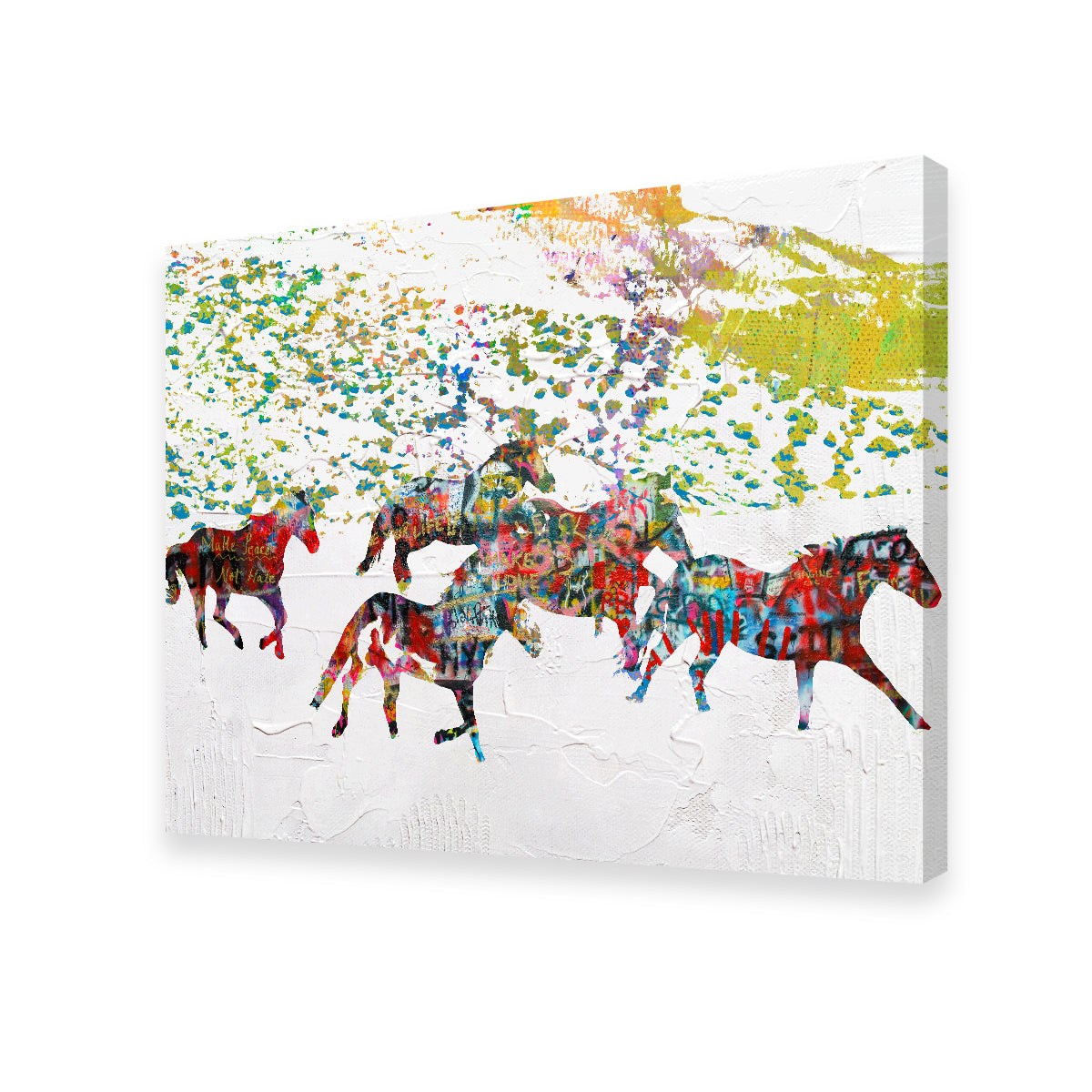 Exquisite Peace Horse in the Snow Wall Art by Stephen Chambers