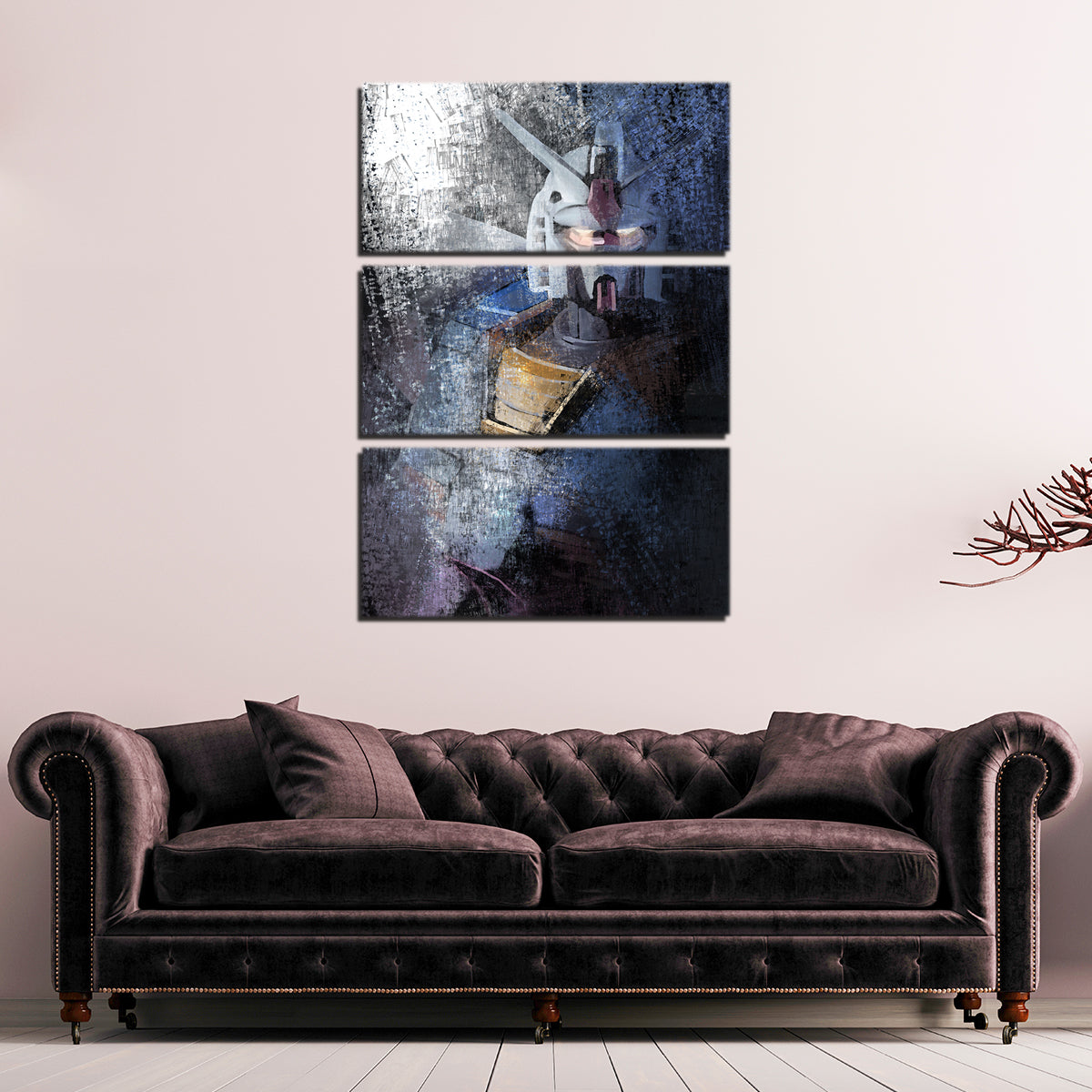 Stunning Blue Gundam Wall Art by Andy Brackpool