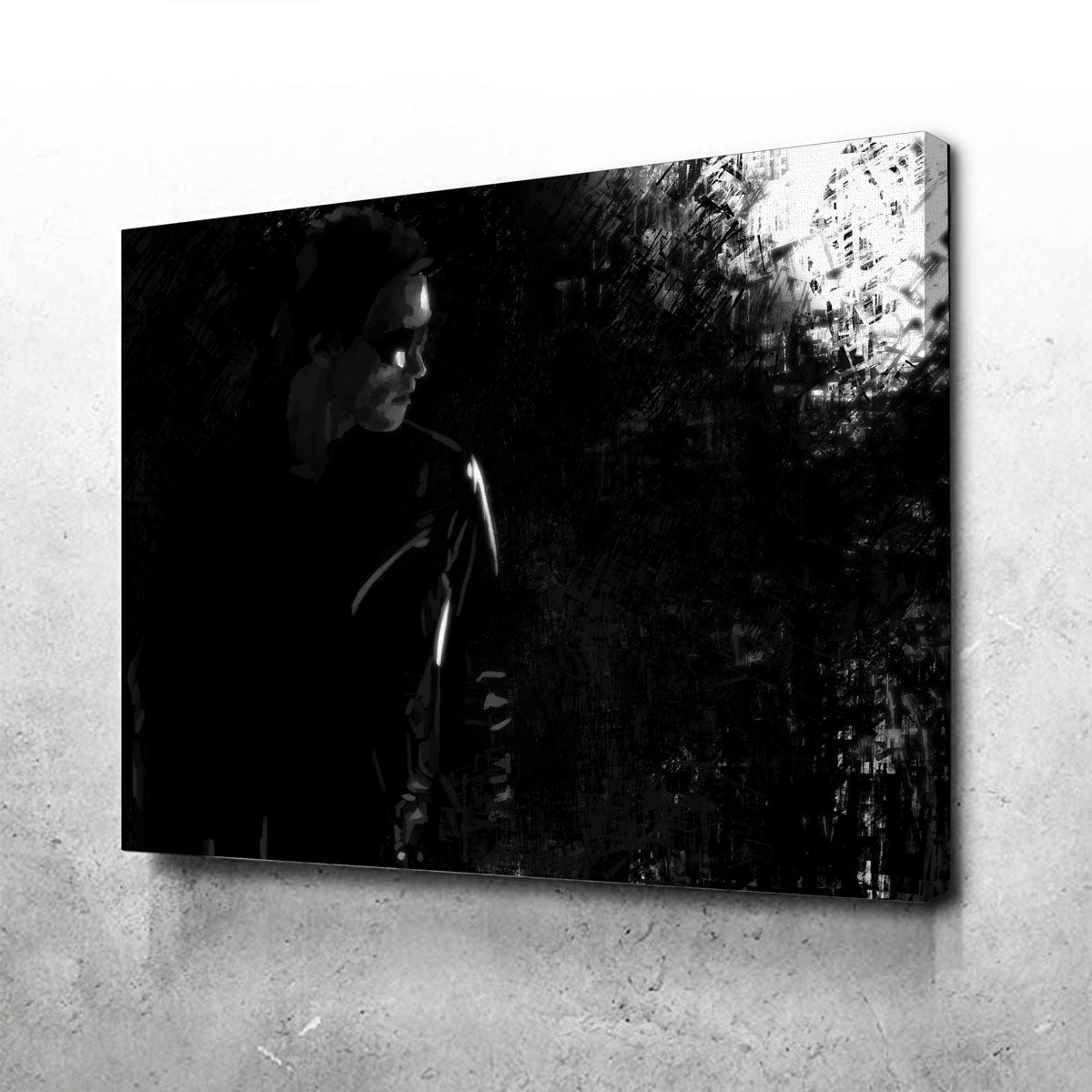 Mysterious Terminator in the Shadows Wall Art - Ideal for Home Decor
