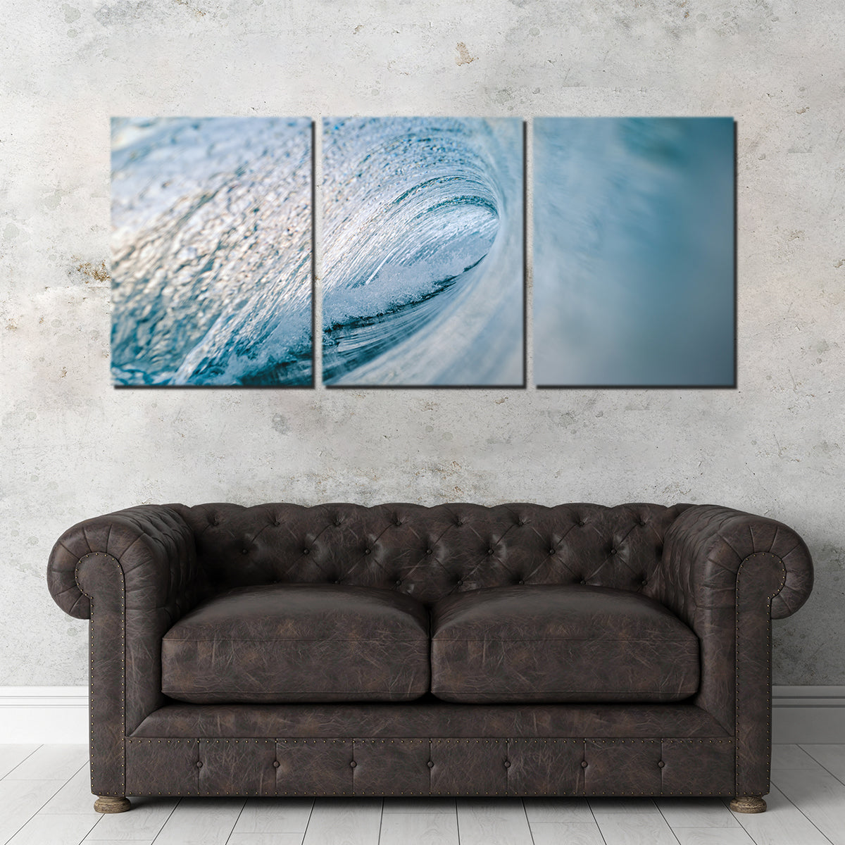 Stunning Blue Ice Wall Art by Lucas Moore