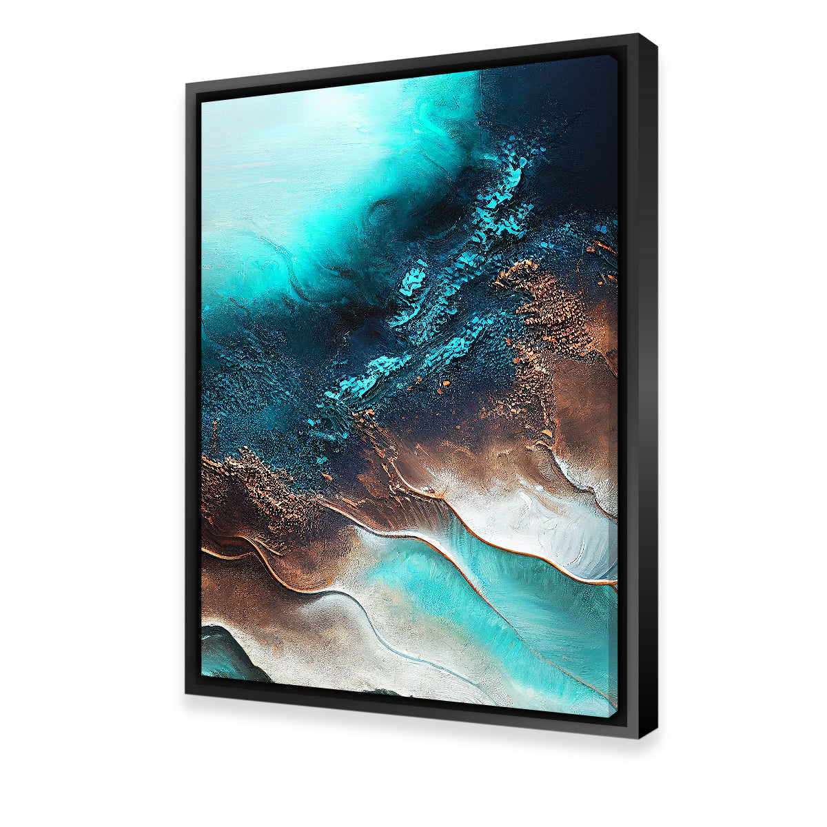 Stunning Coastal Abstract Series 5 Wall Art by Jennifer Hotai
