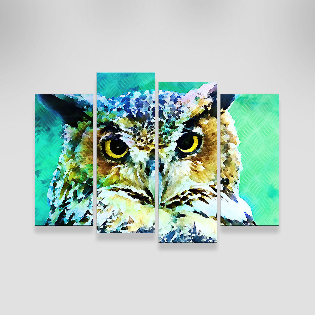 Stunning Great Horned Owl Wall Art by Denise Dundon