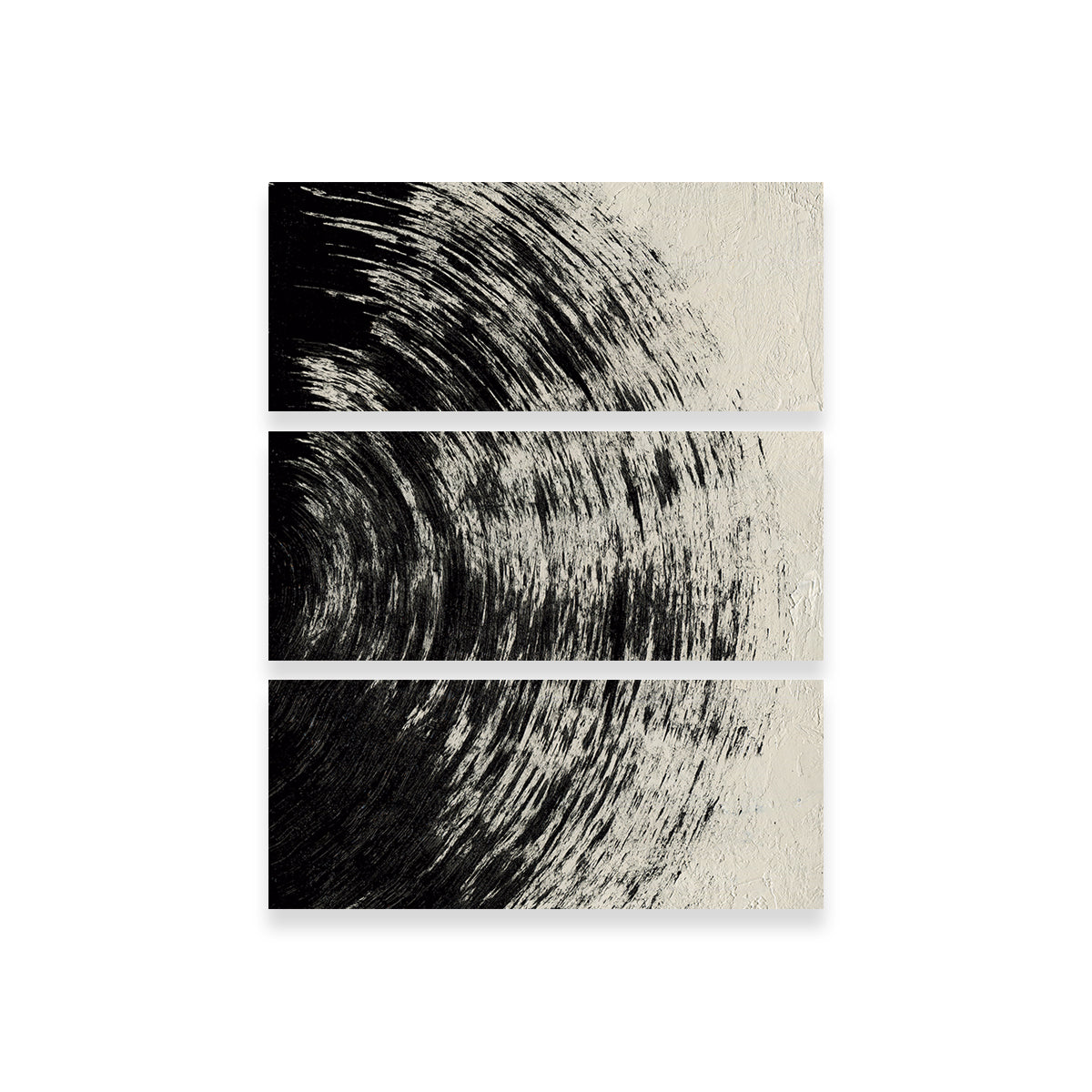 Stunning Black Circle Abstract Wall Art by Evgeny Vetrov