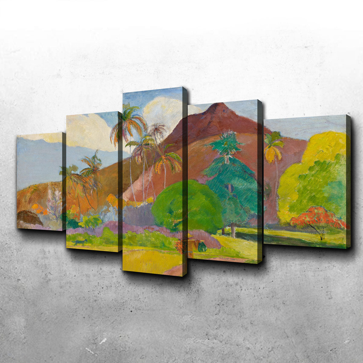 Stunning Paul Gauguin Mountain Wall Art