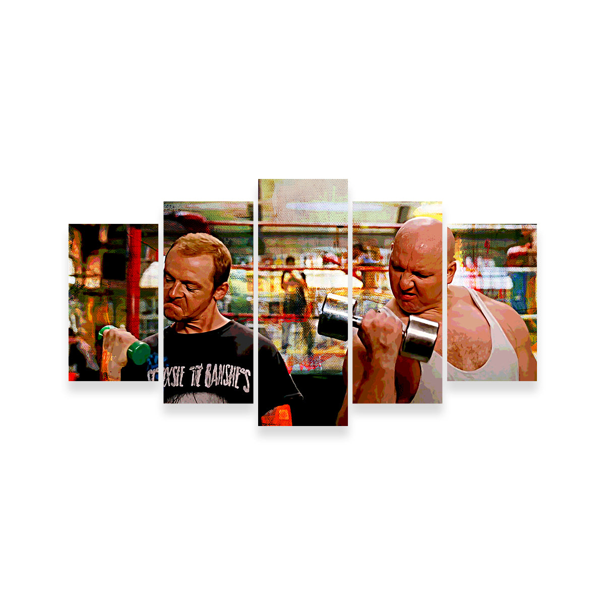 Run Fatboy Run Stylish Dumbbells Wall Art for Fitness Enthusiasts