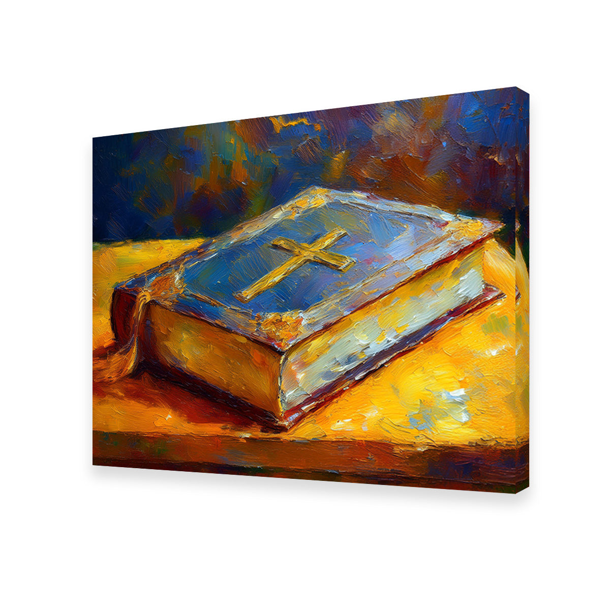 Exquisite The Bible Wall Art with Sustainable Wood Frame
