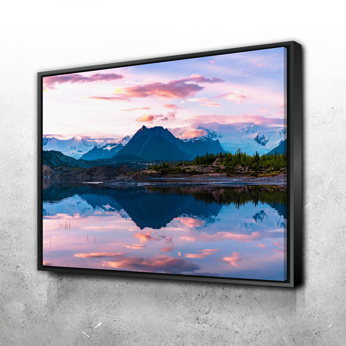 Stunning Glacier Sunset Wall Art by Lucas Moore