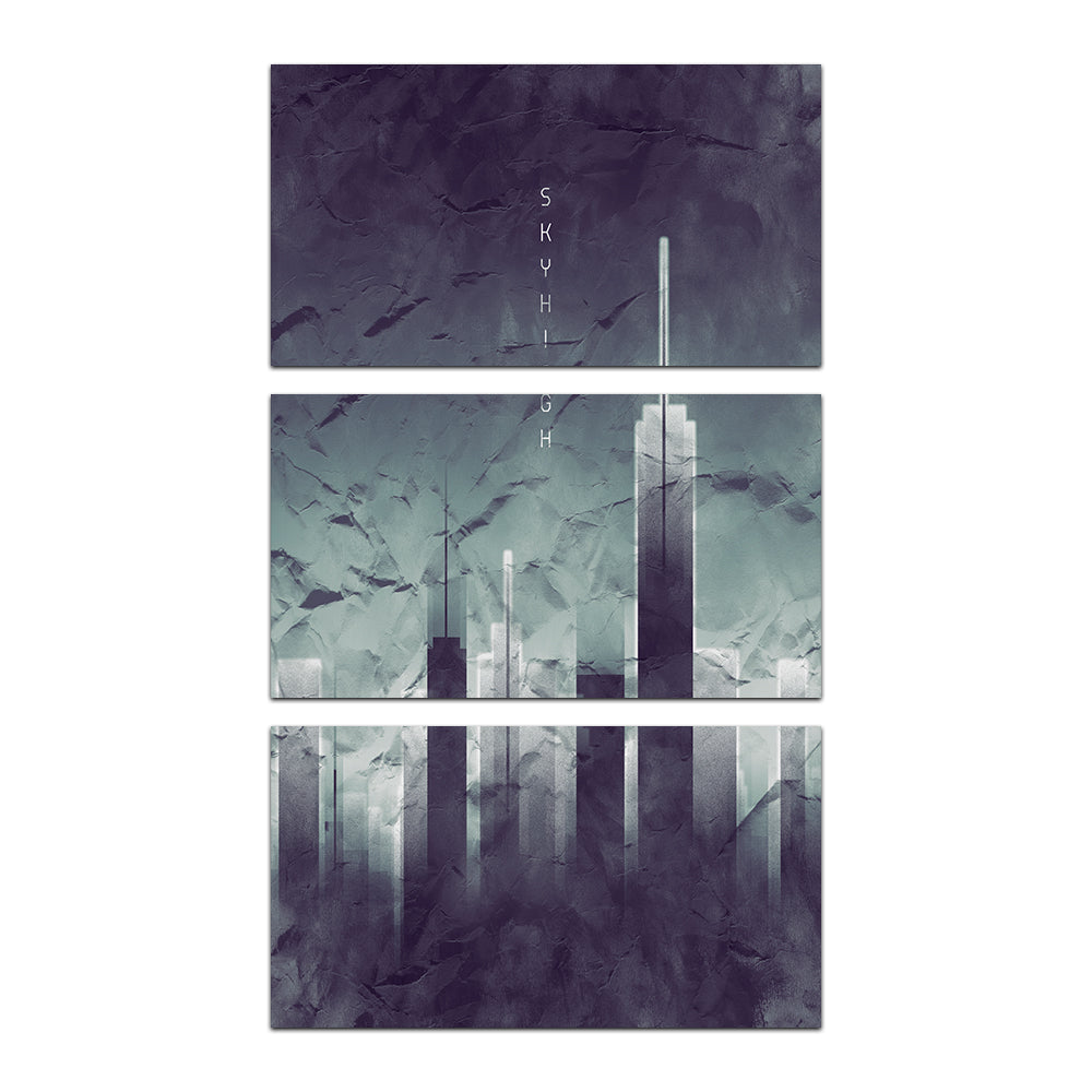 Stunning Graphic Art Sky High Vintage Look Wall Art for a Classic Decor