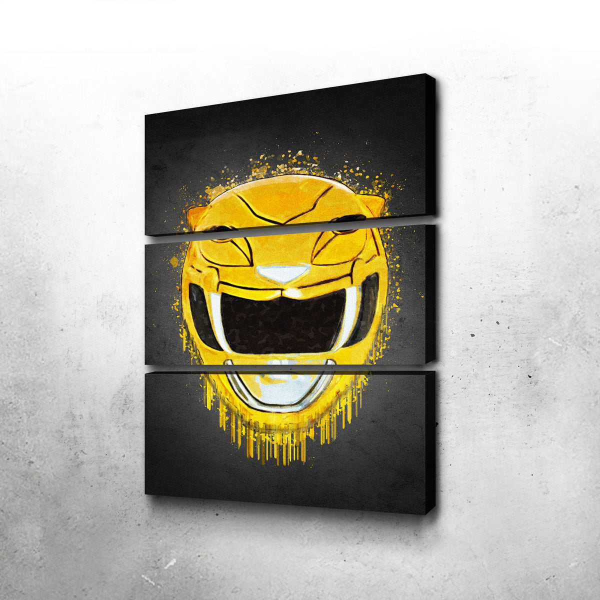 Stunning Yellow Ranger Portrait Wall Art for Home Decor