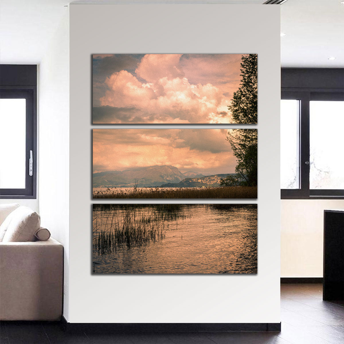 Stunning Stefano Baltieri's Lake Painting Wall Art