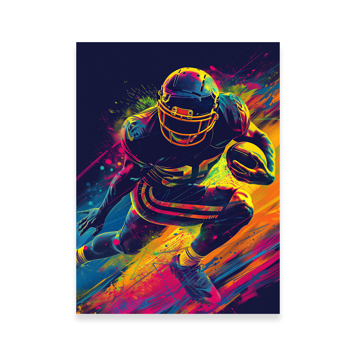 Stunning Running Back Wall Art for Sports Enthusiasts
