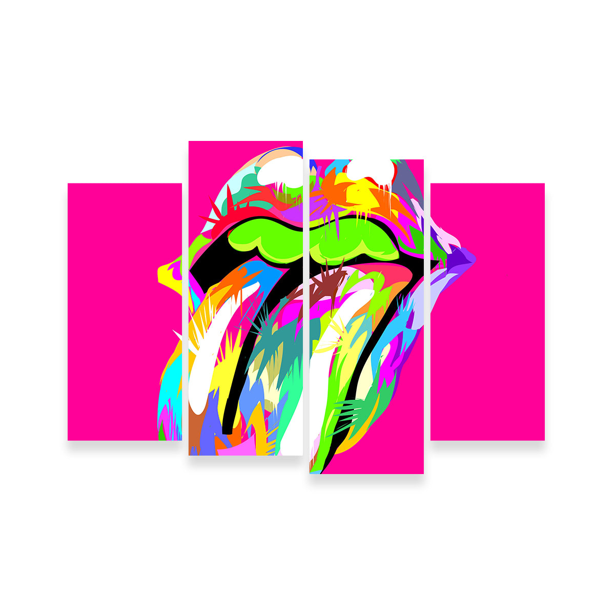 Cool Rolling Mouth Swag Wall Art for Stunning Decor