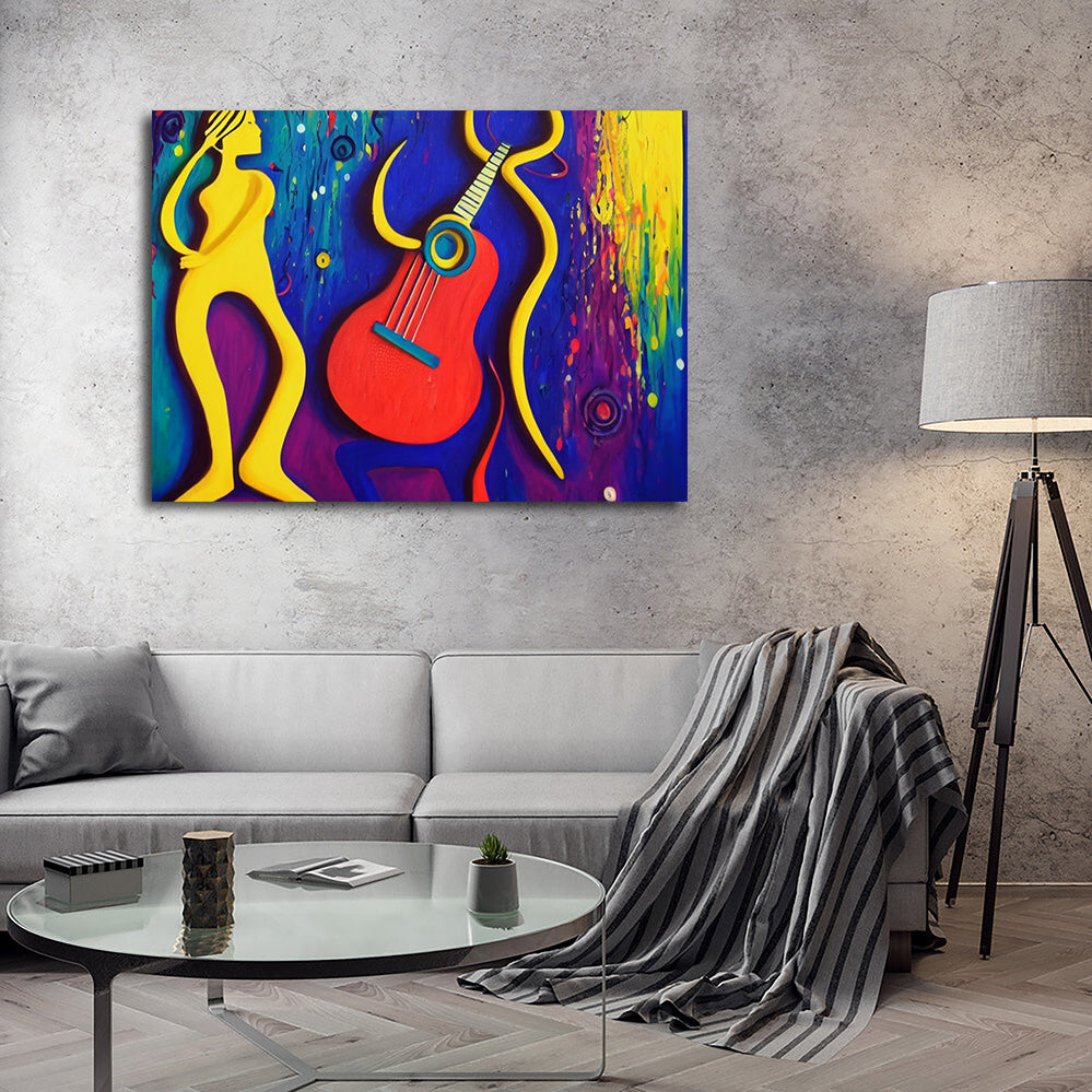Stunning Guitar Art Wall Decor by Birch & Ink Sisters