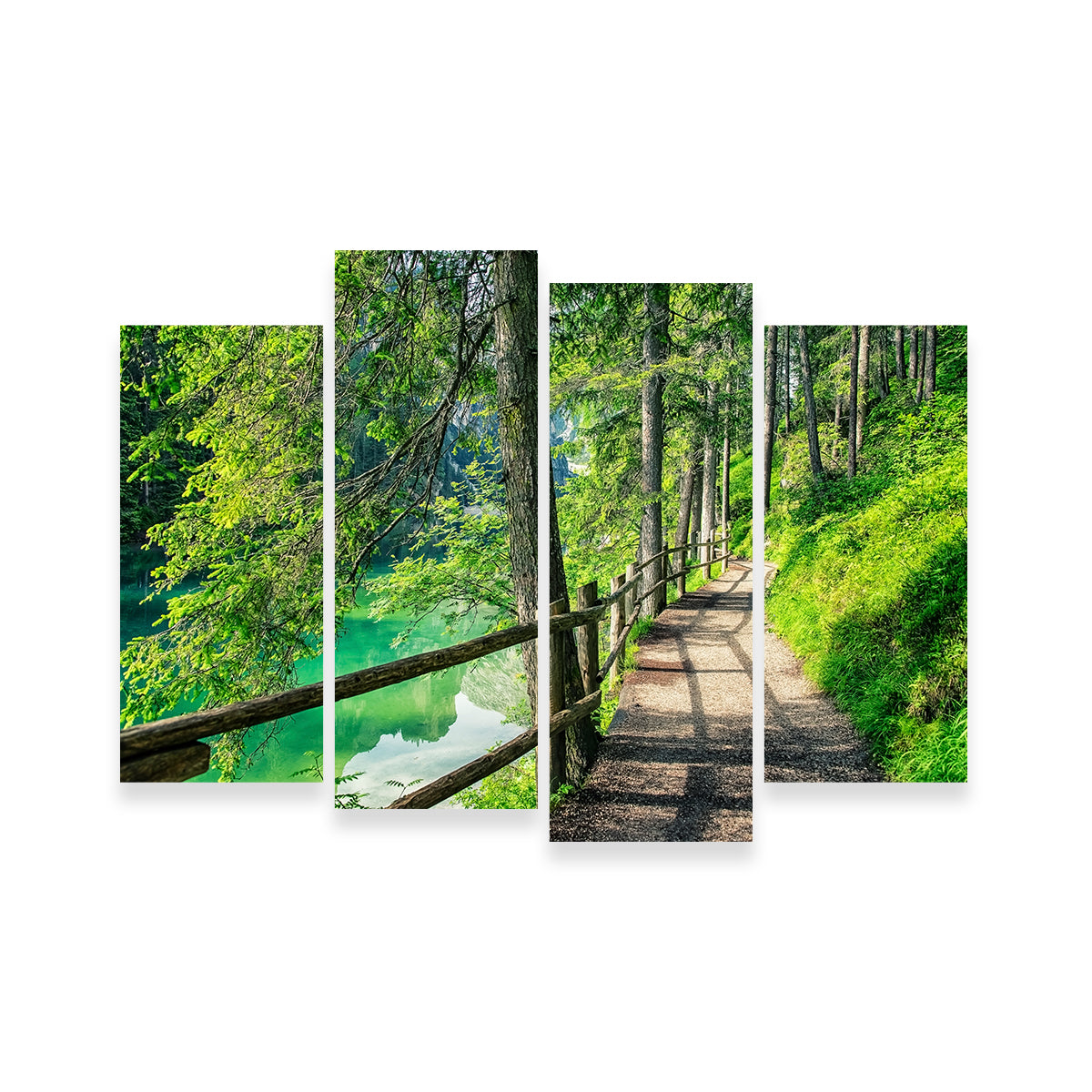 Stunning Path By The Lake Wall Art for Your Home Decor