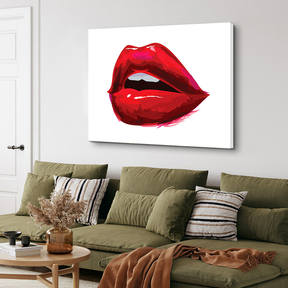Stunning Red Lips Wall Art