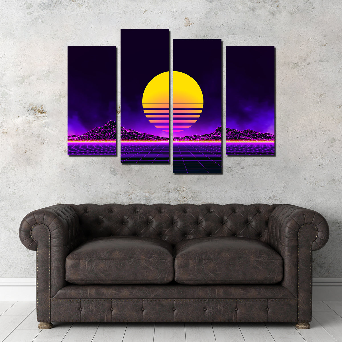 Stunning Retro Landscape Wall Art