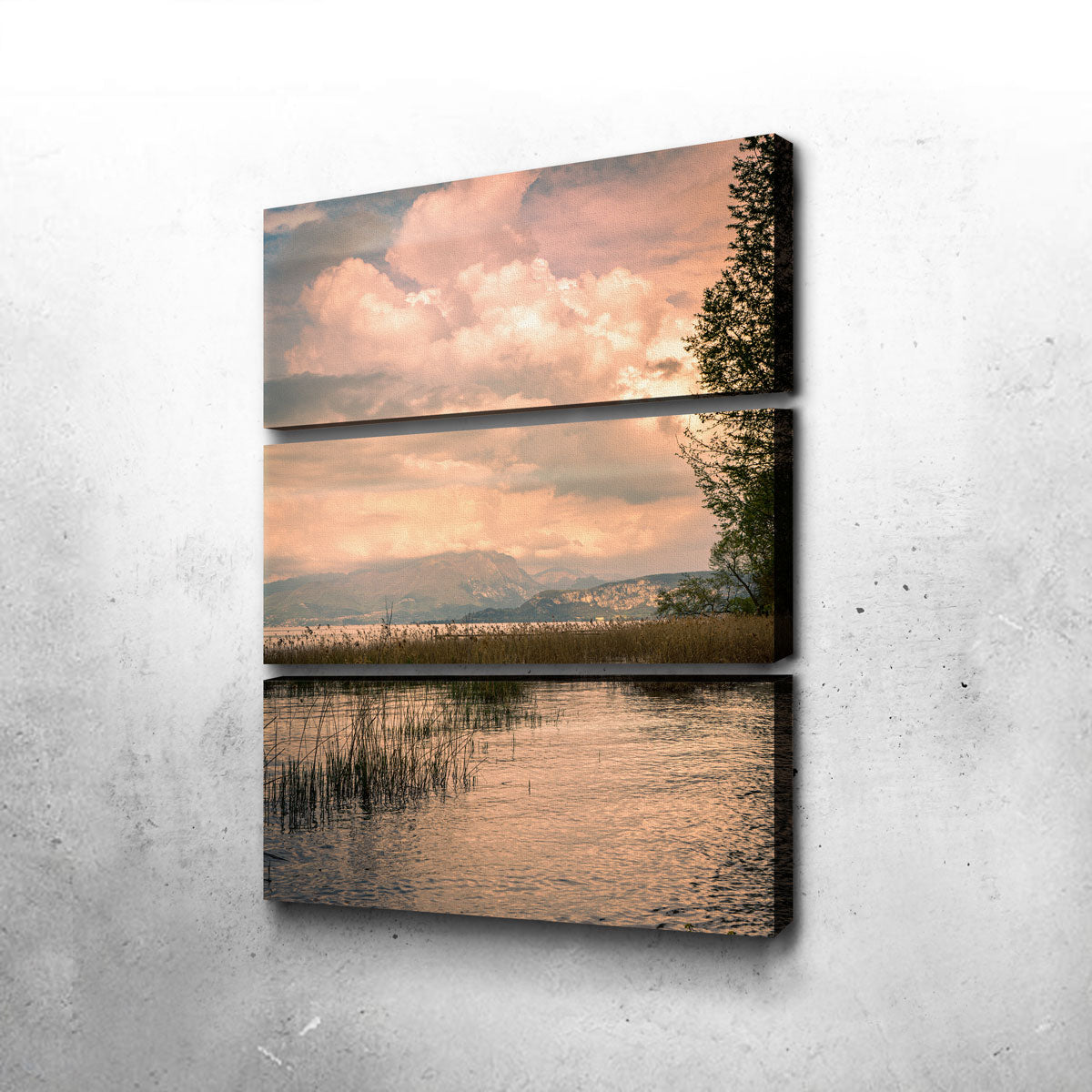 Stunning Stefano Baltieri's Lake Painting Wall Art