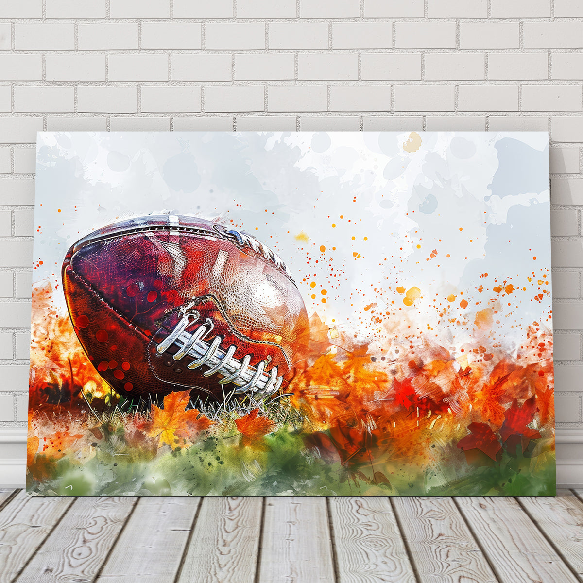 Stunning Football Abstract Wall Art for Sports Enthusiasts