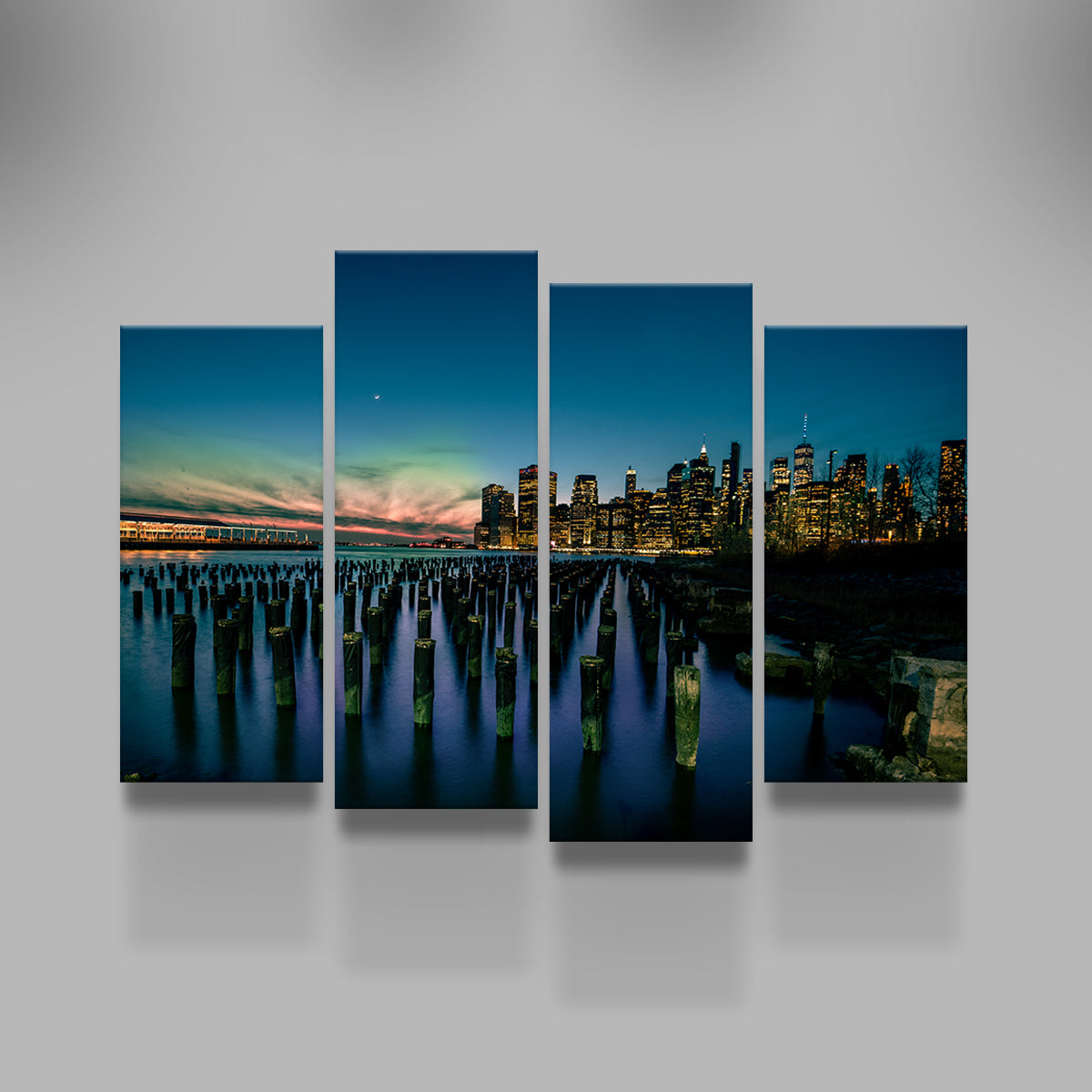 Stunning Dumbo Pier Wall Art by Charity Dos Santos