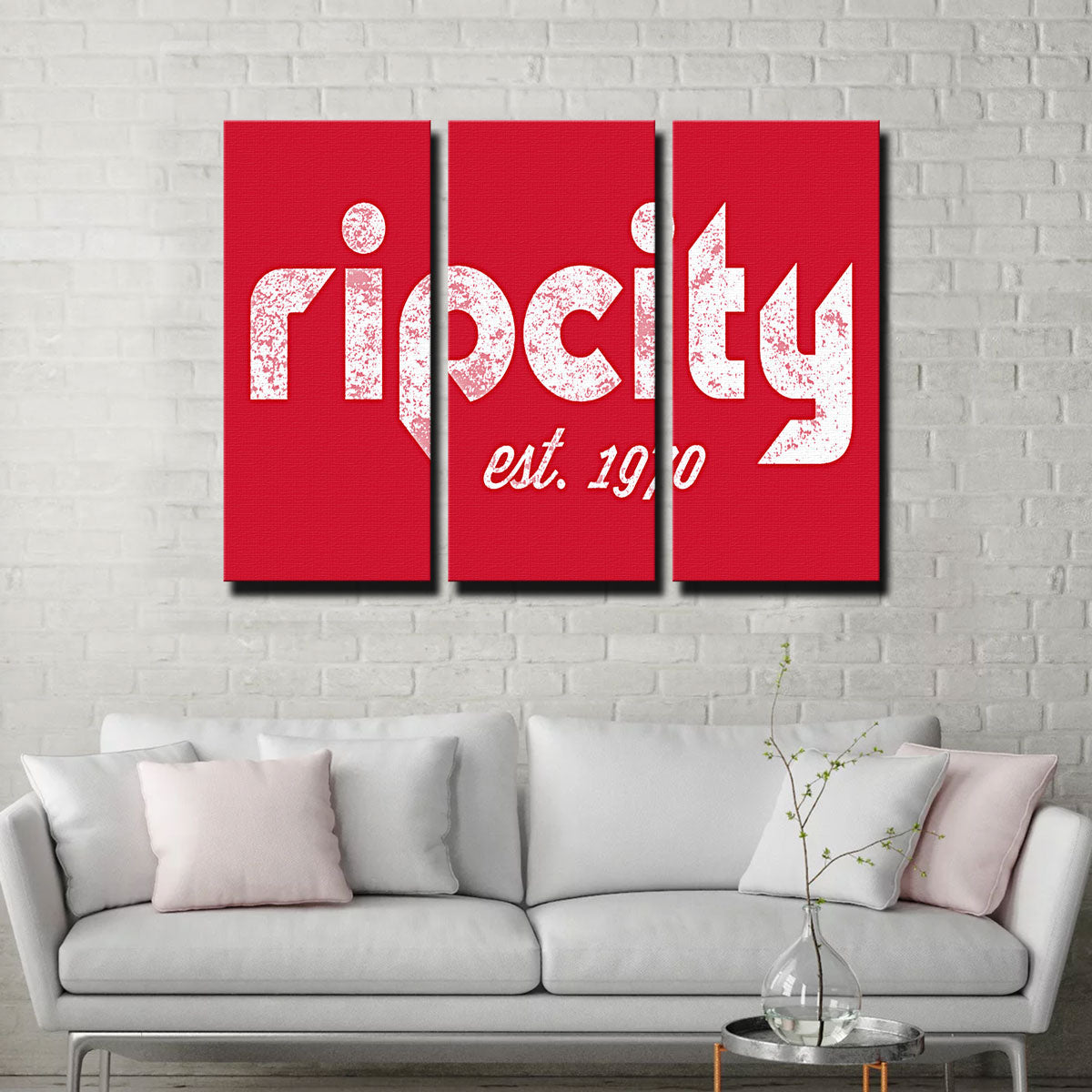 Rip City Premium Wall Art - Sustainable Pine Wood Framed