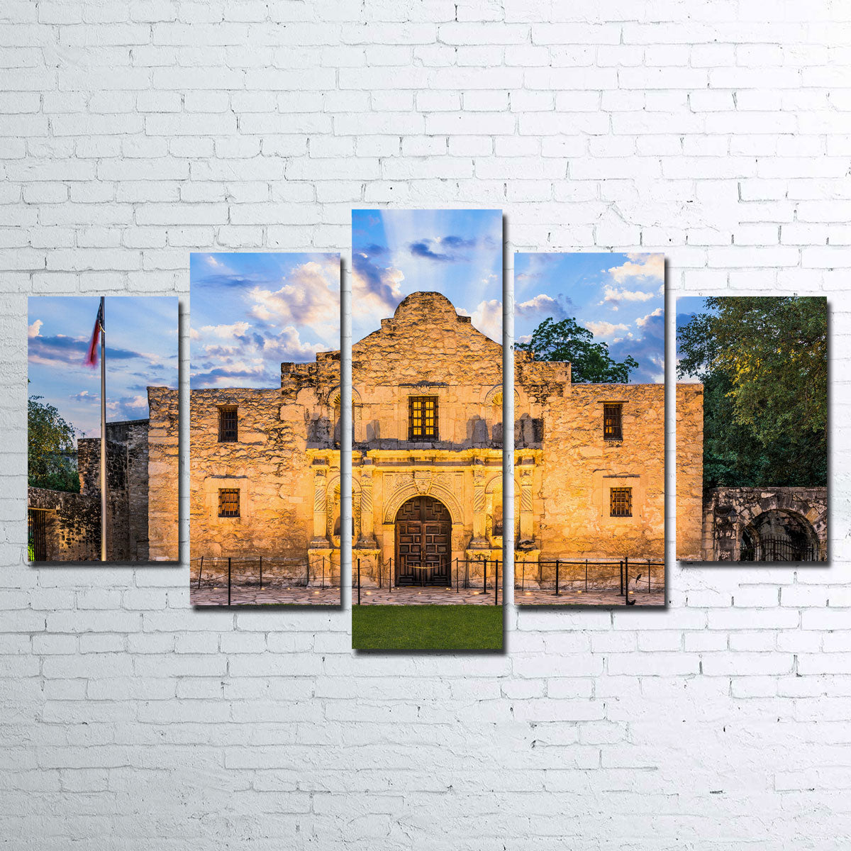 Stunning The Alamo Wall Art - Sustainable Kiln - Dried Pine Frame Canvas