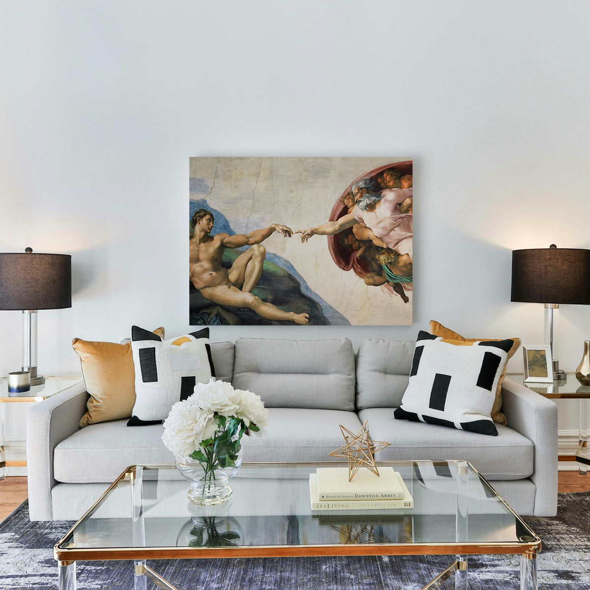 Exquisite The Creation of Adam Wall Art for Stunning Home Decor