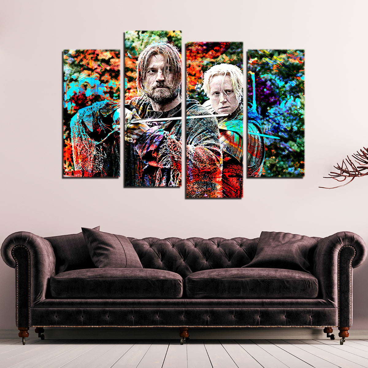 Jaime and Brienne Stunning Wall Art for Home Decor