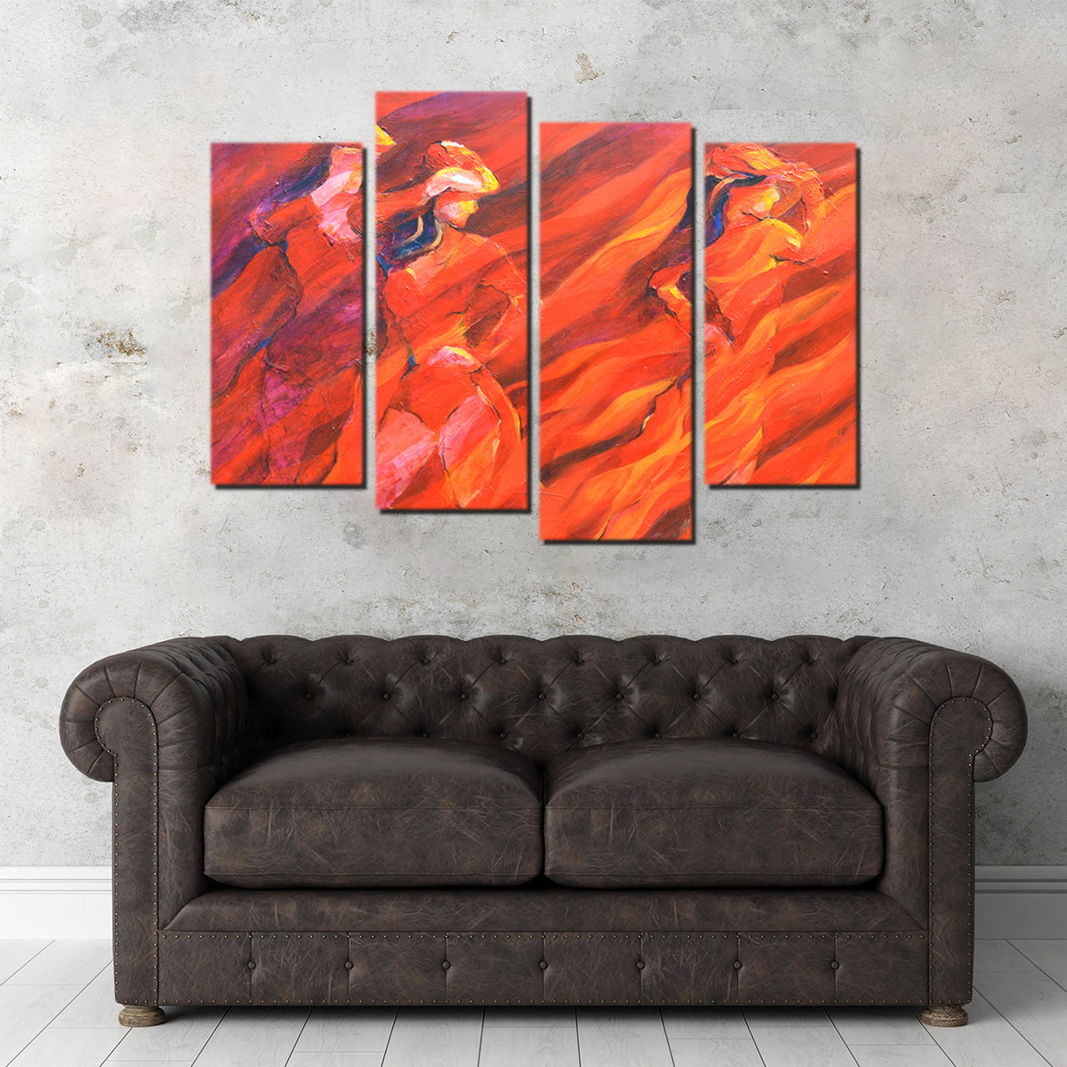 Stunning Salsa Over Charcoal Wall Art by Gerry Segismundo
