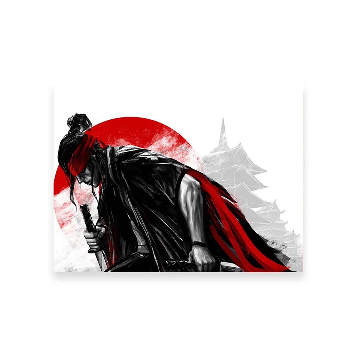 Authentic Japanese Samurai Warrior Wall Art - High - Quality Decor for Your Space