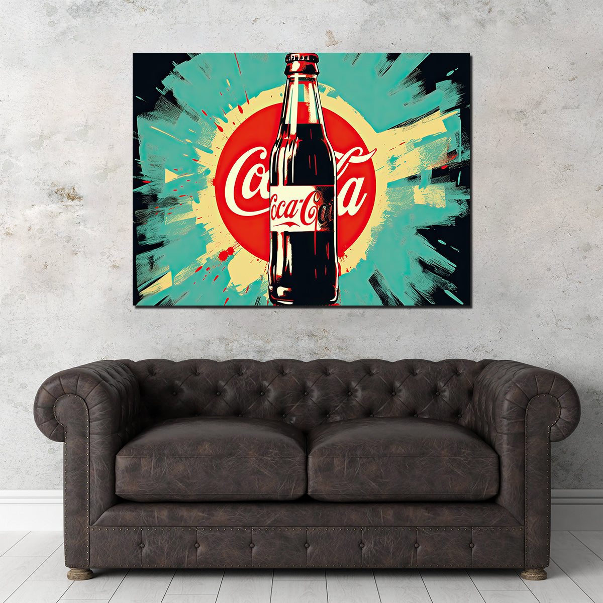 Stunning Coca Cola Bottle Wall Art by Ralph & Laura Design