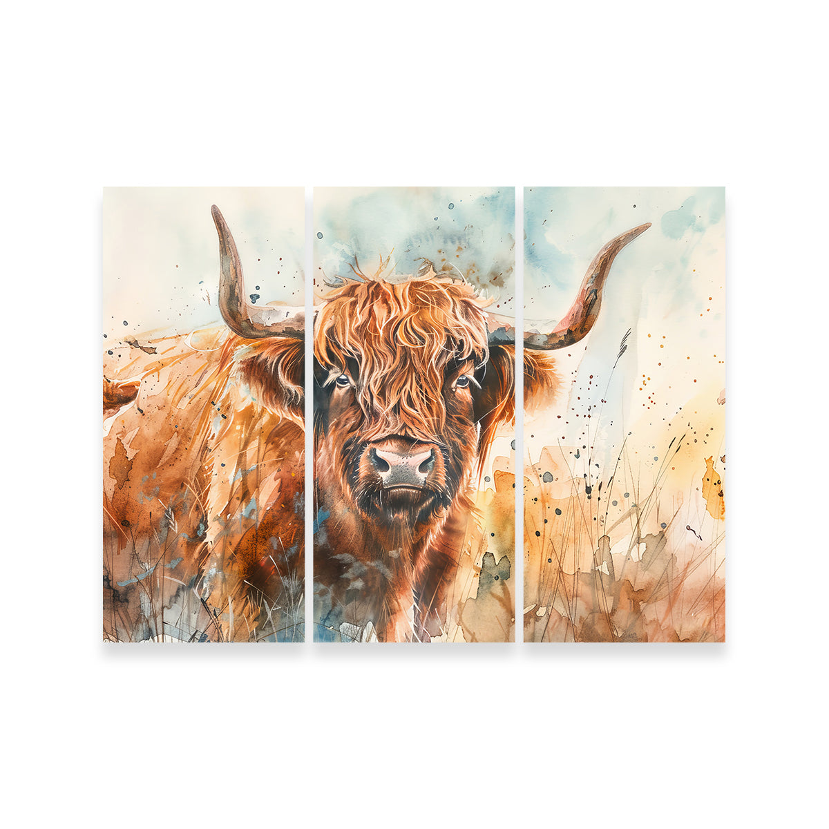 Stunning Grazing Highland Bull Wall Art for Your Home Decor