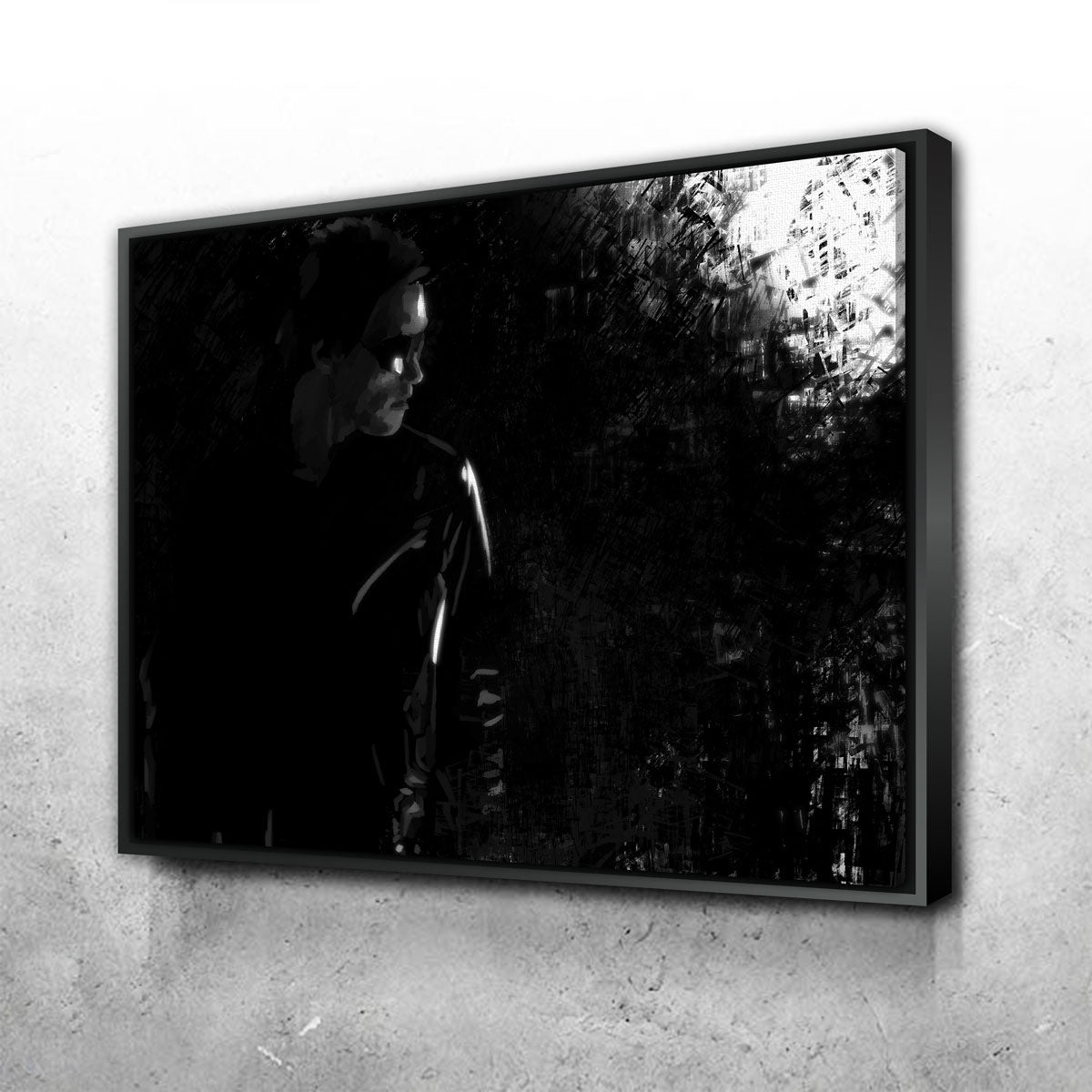 Mysterious Terminator in the Shadows Wall Art - Ideal for Home Decor