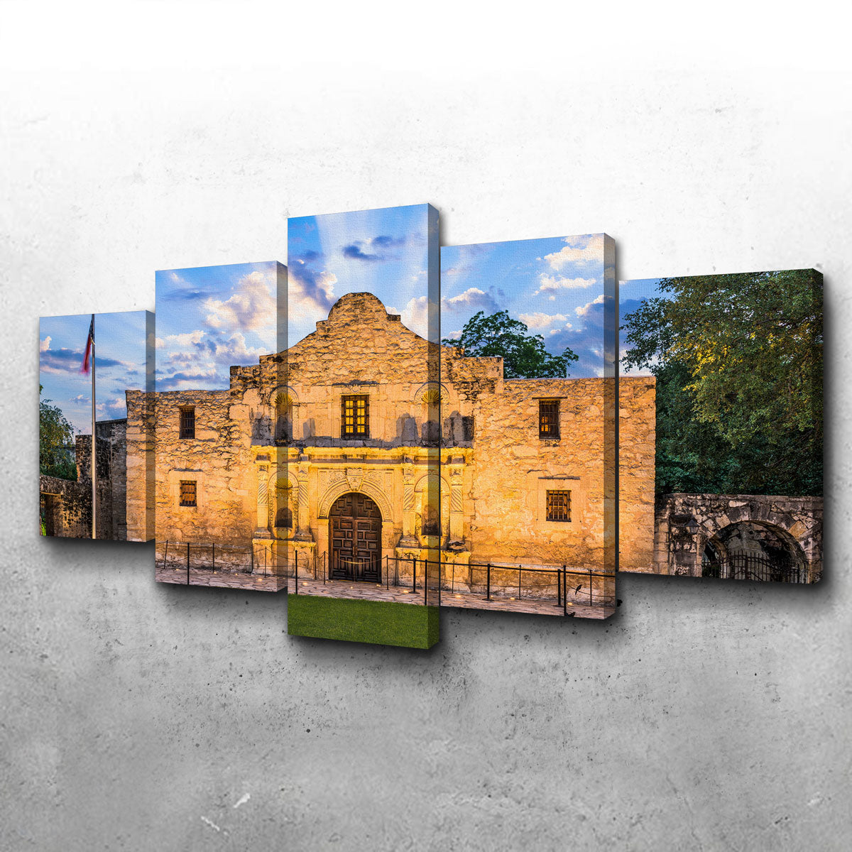 Stunning The Alamo Wall Art - Sustainable Kiln - Dried Pine Frame Canvas