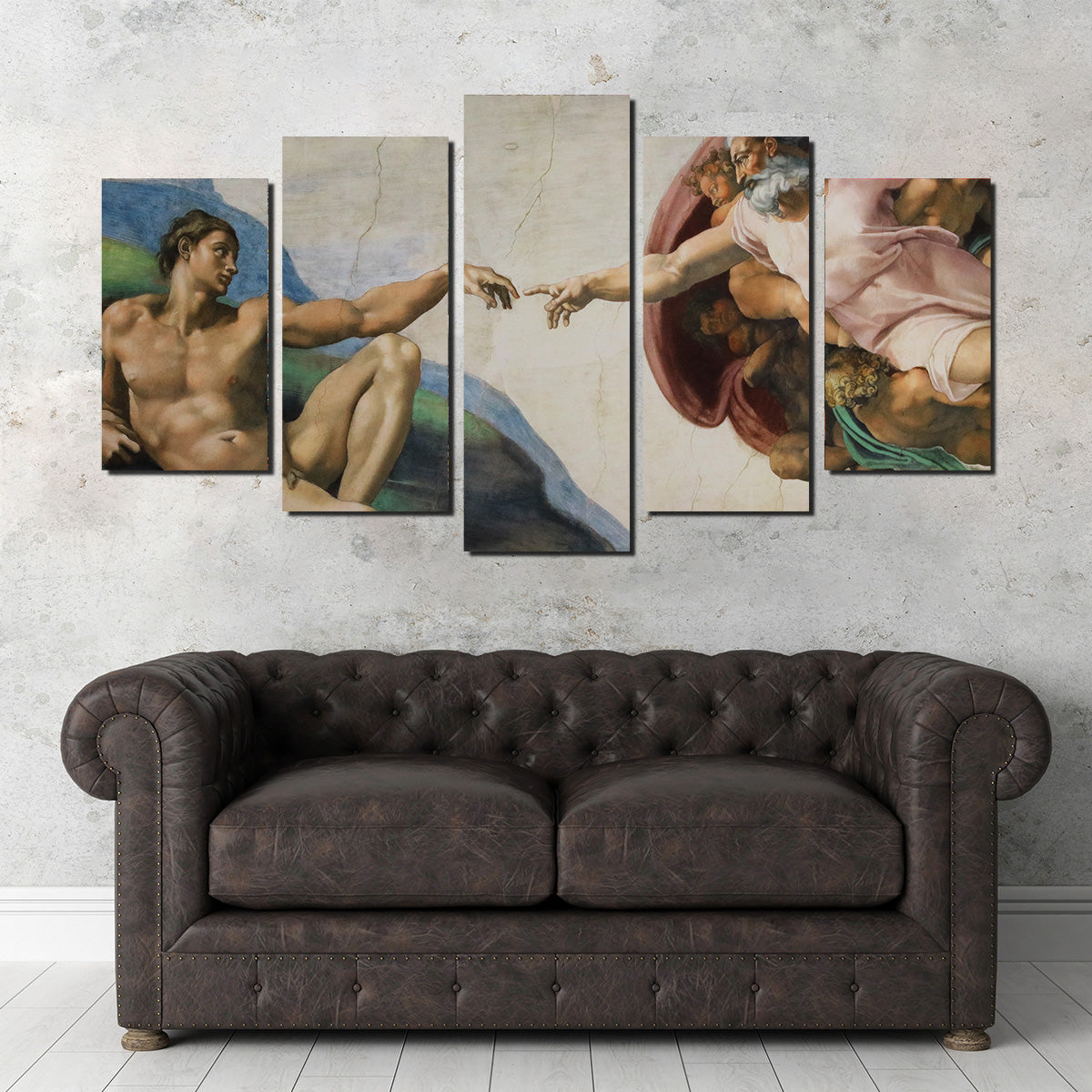 Exquisite The Creation of Adam Wall Art for Stunning Home Decor