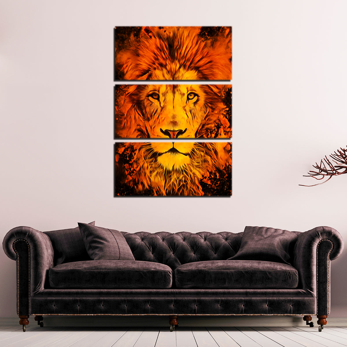 Exquisite Lion Wall Art by George Sorin
