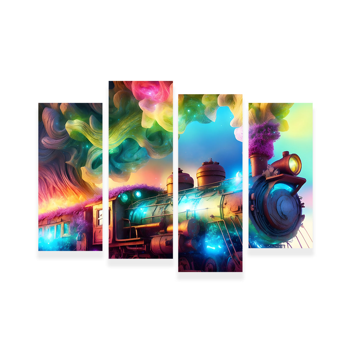 Exquisite Rainbow Railways Art Prints