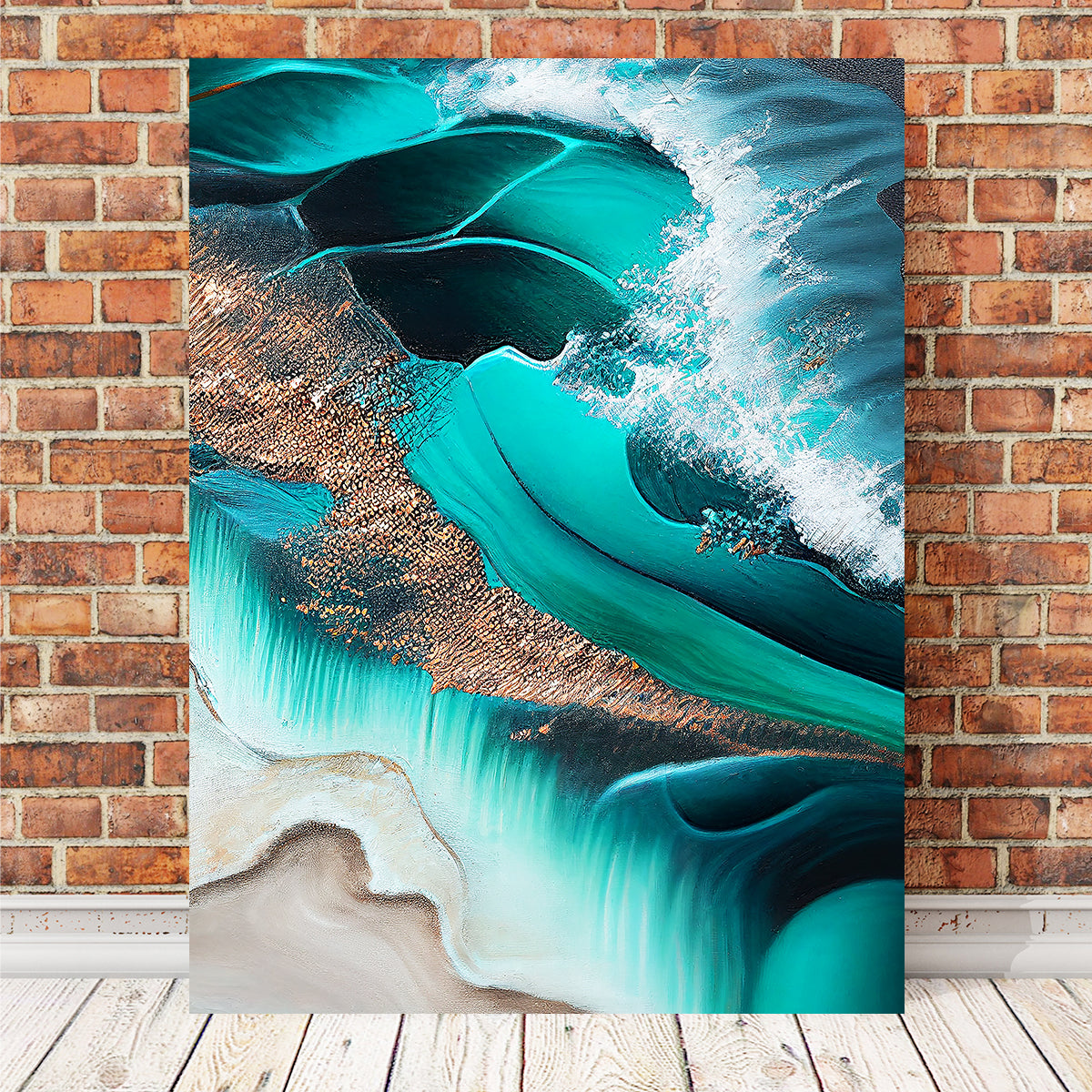 Stunning Coastal Abstract Series 7 Wall Art by Jennifer Hotai