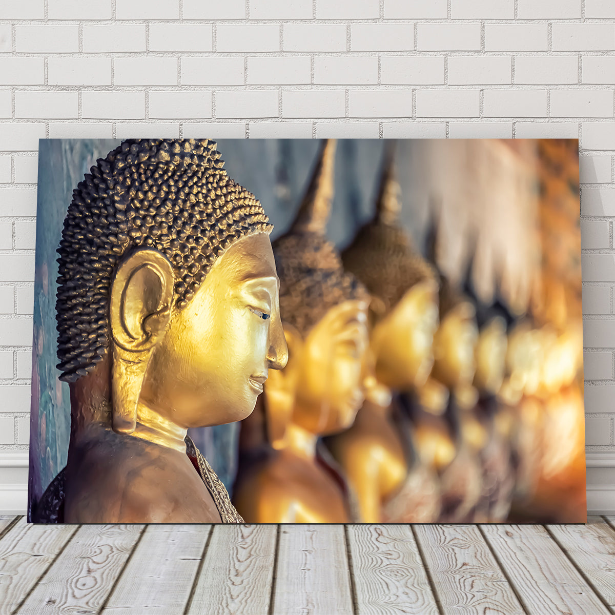 Stunning Golden Buddha Wall Art by Manjik Pictures