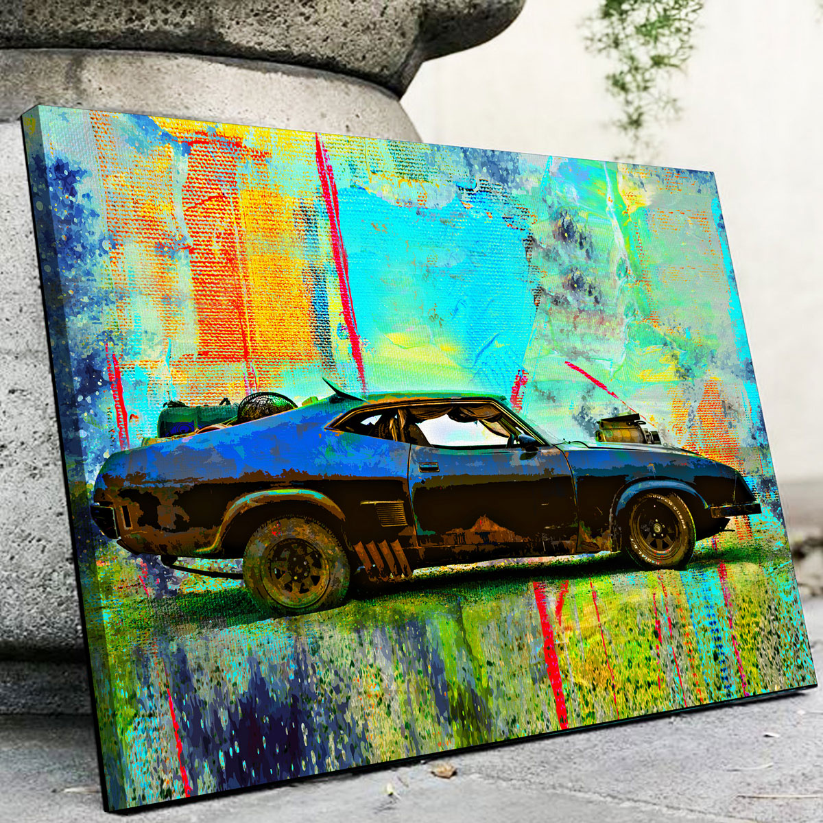 Unique Abstract Interceptor Wall Art for Home Decor