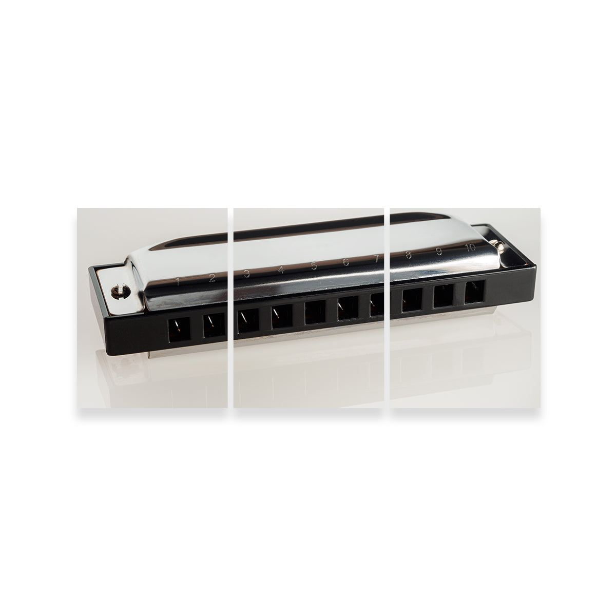 Harmonica Wall Art - Stunning Sustainable Pine Wood Frame Canvas