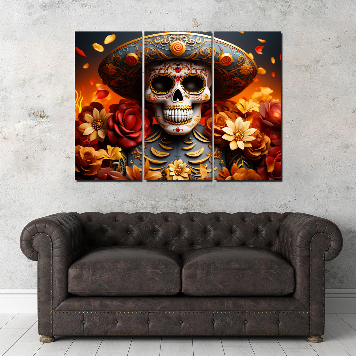 Authentic Day of the Dead Skull Wall Art for Stunning Home Decor