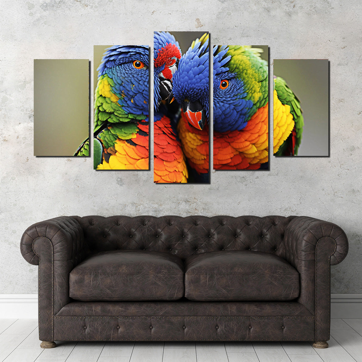 Stunning Lorikeet Birds Wall Art for Your Home Decor