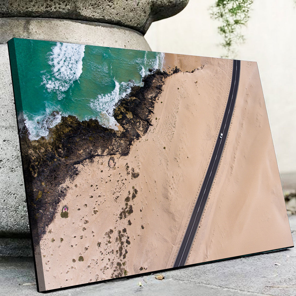 Exquisite Road and Sand Wall Art by Karolis Janulis