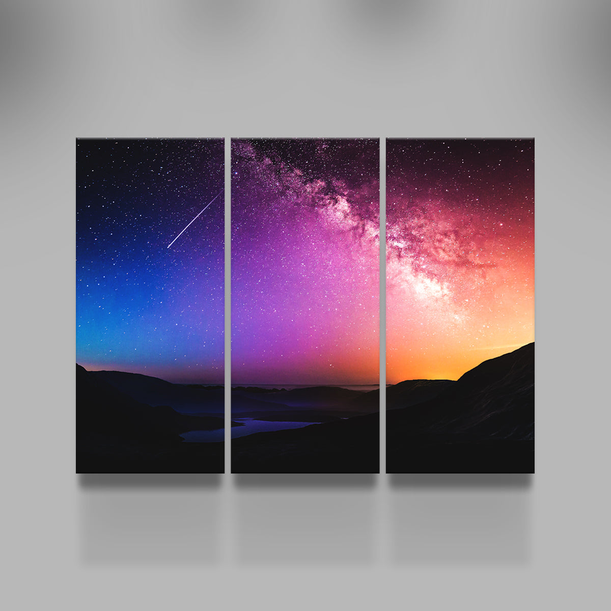 Gorgeous Rainbow Night Wall Art by George Sorin
