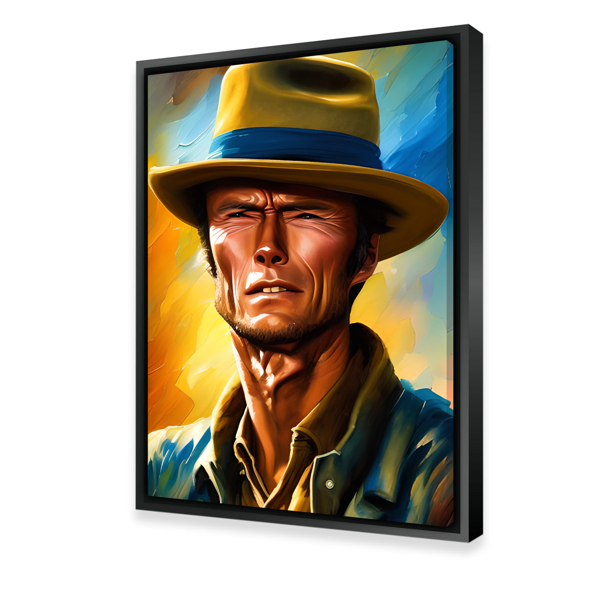 Stunning Clint Eastwood Wall Art by Dina Rolle