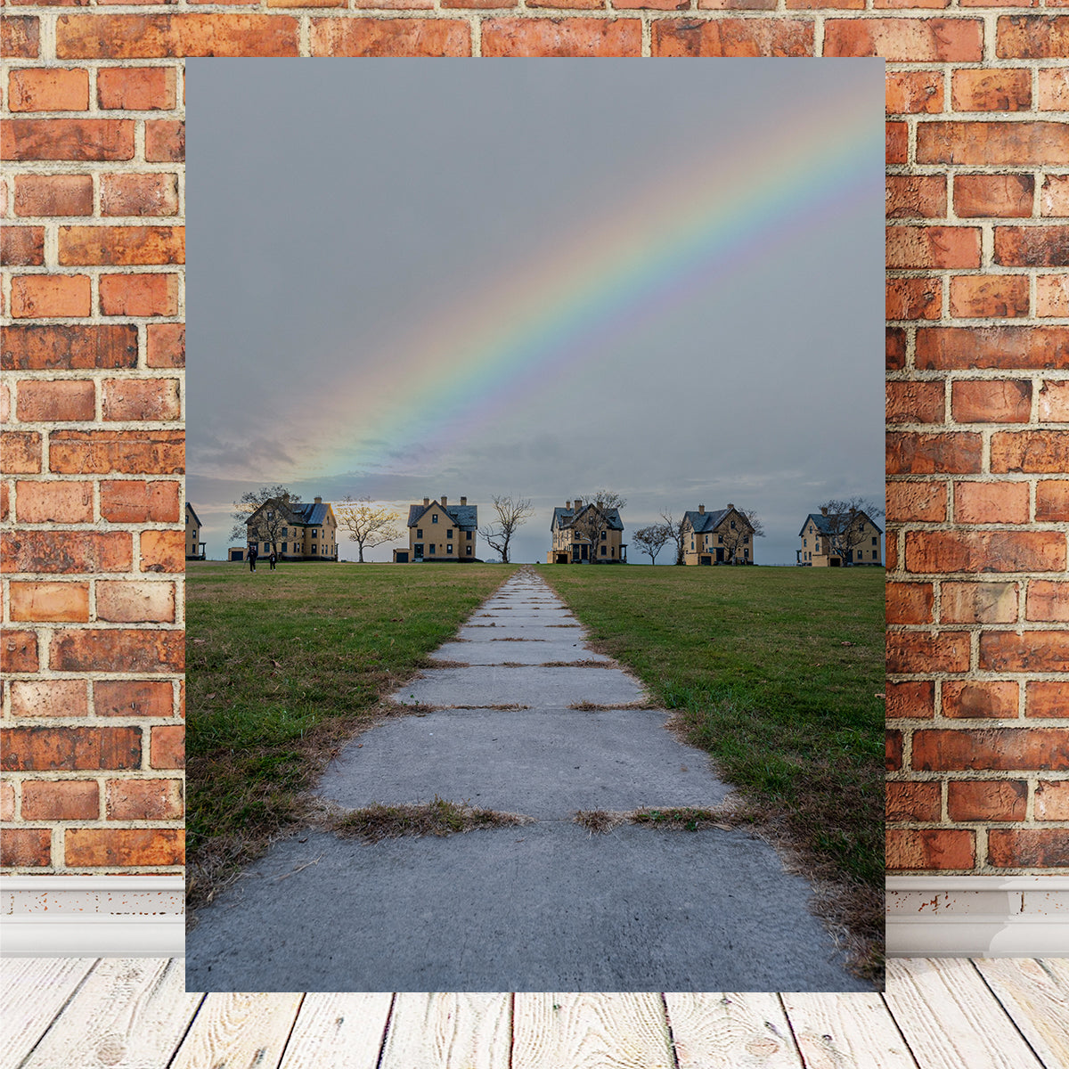 Fort Hancock Stunning Rainbow Composite Wall Art by Dennis Maida
