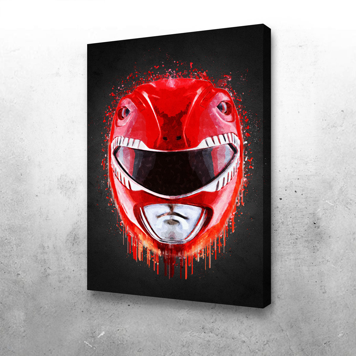 Stunning Red Ranger Portrait Wall Art by Gab Fernando