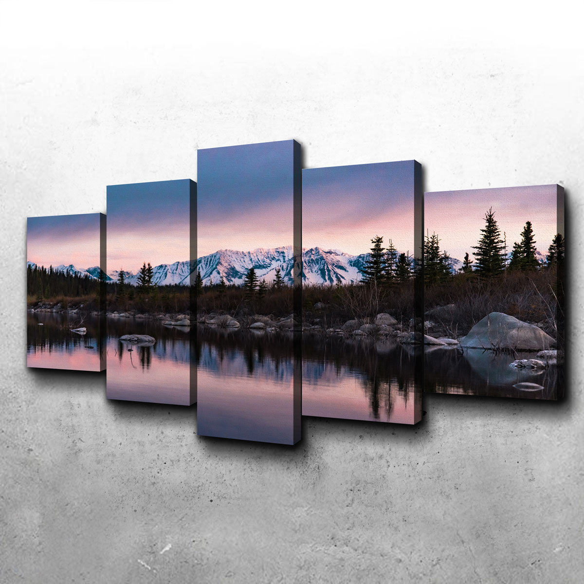Stunning Purple Reflections Wall Art by Lucas Moore