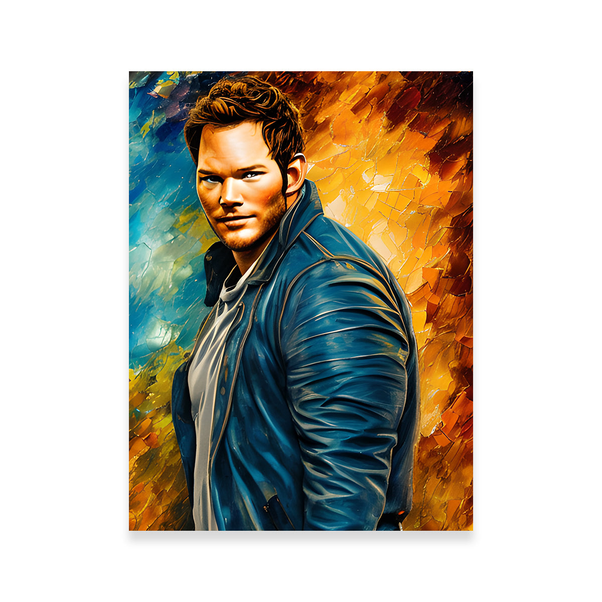 Stunning Chris Pratt Wall Art by Dina Rolle
